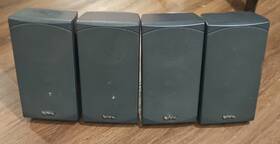 023176b Speakers Infinity Set Of 4 Hts-sat 8 Ohm With The Wall Brackets - Tested