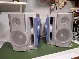 Cp-ba300 Speakers Sharp With Integrated Subwoofer Tweeter 250w 6ohm Tested