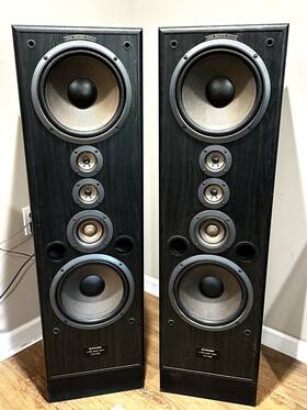Cs-v925 Speakers Vintage Pioneer Twin Woofer 4-way Tower Speaker System