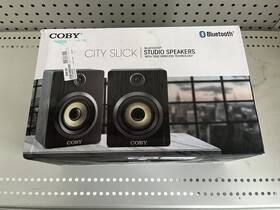 Cstw-500 Speakers Coby City Slick Blue Tooth Studio With True Wireless Tech Nib