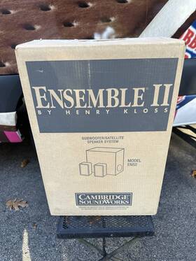 Ens2 Speakers Cambridge Soundworks By Henry Kloss Ensemble Ii Subwoofer Set New