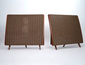 Esl-57 Speakers Excellent Quad Electrostatic Fully Serviced And Restored 1yr Wrt