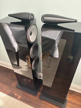 Fp43265 Speakers Bowers And Wilkins 703 S3 Floor-standing Pair In Gloss Black