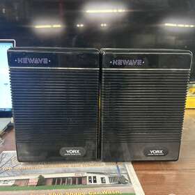 Fs-70 Speakers Newave Yorx Dynamic Sound Set Black Purple Vintage Tested Working Fs-70 Speakers Newave Yorx Dynamic Sound Set Black Purple Vintage Tested Working