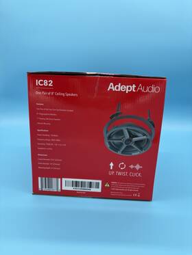 Ic82 Speakers Adept Audio-ic82-pair 8 Inch In Ceiling Speaker