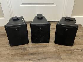 Kb600 Speakers Set Of 3 Kicker Outdoor Waterproof With Mounting Brackets Kb600 Speakers Set Of 3 Kicker Outdoor Waterproof With Mounting Brackets