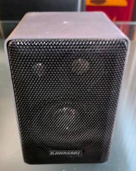 Ks-301 Speakers Vintage Kawasaki 3way Indoor/outdoor Black Lot Of 4 Works Great
