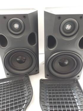 Ls-4550 Speakers Pair Of Teac 2-way Bookshelf Working