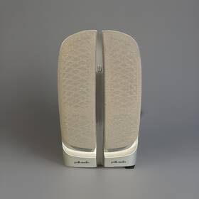 N279 Speakers Polk Audio Multimedia Pc Stereo Two Wired Tested Works Perfectly