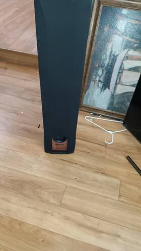 Q750 Speakers 2- Polk Audio T50 150w Home Theater Floor Standing Tower Speaker In Cherry