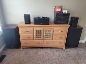 Re30 Speakers Complete Stereo System 5 Cerwin Vega Pioneer Receiver And Cd Player Read