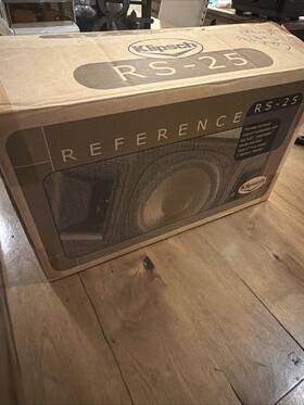Rs25 Speakers Klipsch Black Two-way Surround . New In Open Box Rs25 Speakers Klipsch Black Two-way Surround . New In Open Box