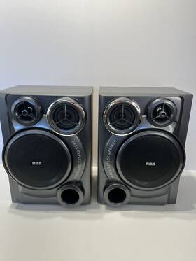 Rs2652 Speakers Pair Of Rca Bass Reflex Model# Tested