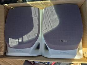 Sx-nv3001 Speakers Aiwa Pair Of Twin Duck Three-way Bass Reflex Speaker System 40w Model