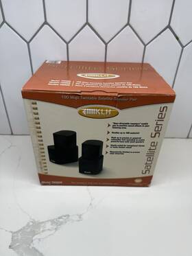 Tw08b Speakers Klh Audio Systems Black 2-way 100 Watts Twistable Satellite