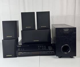 Htp100-sw Speakers Vsx-305 Pioneer Home Theater Bundle Receiver Subwoofer 6