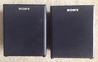 Ss-u218 Sony Black Bookshelf Speakers Surround Sound Made In Usa