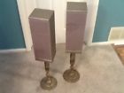 Ss-x10a Sony Pair Of Tv Speaker System Compact Speakers Pedestals