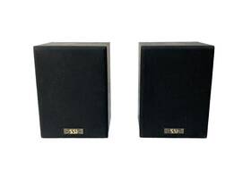 266-0005a Ssi Products Set Of 2 Satellite Black Bookshelf Speakers 8 Ohms Tested