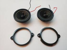 Db06-034 Stetron Lot Of 2 Loud Speakers With Frames Replacement Part