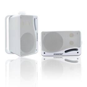 200w Studiofinix 974065532810 Passive Outdoor Speakers Wired Waterproof -3.5 Inch 3 Way Surface Marine