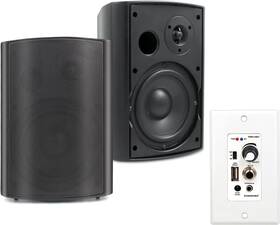 St-601w-16bt-us Studiofinix 6.5 Inch Outdoor Speakers Bluetooth Wall Mount Amplifier Volume Contol 2 X St-601w-16bt-us Studiofinix 6.5 Inch Outdoor Speakers Bluetooth Wall Mount Amplifier Volume Contol 2 X