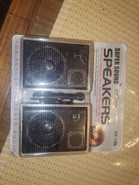 Mod.ht-12b Super Sound Ht-12b Personal Dynamic Stereo Speaker System By New In Box