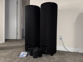 Pc-4000 Svs Dual 13.5 Inch Subwoofer Piano Gloss Black With Accessories - Excellent