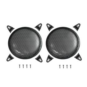 F-s-speaker-mesh-10in-bl-2 Sycziohu 2 Pcs 10 Inch Speaker Grill Steel Mesh Round Subwoofer In -2p