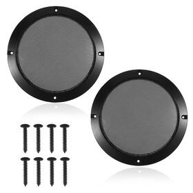 5128msls0203 Synhhergyx 2 Pcs 6.5 Inch Metal Mesh Speaker Grill Covers Abs
