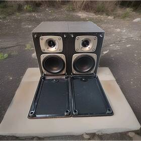 Ls-mc85 Teac Bookshelf Speakers Pair 60w 6 Impedance Black Wood