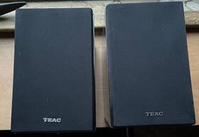 Ls-mc95 Teac Pair Of -60 Watt Speakers- Glossy Faux Wood Finish -bookshelf