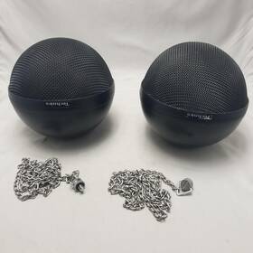 Sb-s30 Technics Vintage Hanging Ball Speakers Pair 8 Ohm 25w Made In Japan