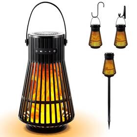 Tesoorda 714955971703 Outdoor Bluetooth Flame Speaker Led Flickering Effect With Torch L