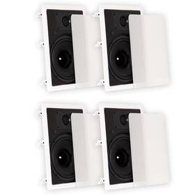 2ts80w Theater Solutions Ts80w Flush Mount Speakers With 8 Inch Woofers In Wall 2 Pairs