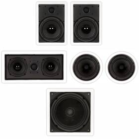 Tst85 Theater Solutions In Wall And Ceiling 8 Inch Speakers 1350w Home 5.1 Speaker System