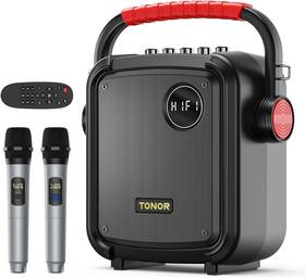 30108-k7 Tonor Portable Karaoke Machine With 2 Microphones K7 Black