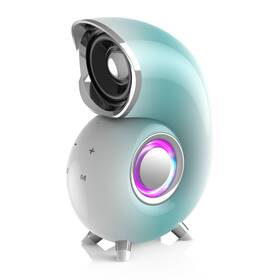 H516 Tqthl 2025 Conch Shape Desktop Wireless Bluetooth Speaker 10 Rgb Led Modes Aux Usb-c