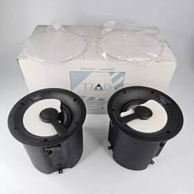 54041-1000-1 Triad In-ceiling Sealed Bronze Round Black Speaker White Grill Pair 54041-1000-1 Triad In-ceiling Sealed Bronze Round Black Speaker White Grill Pair