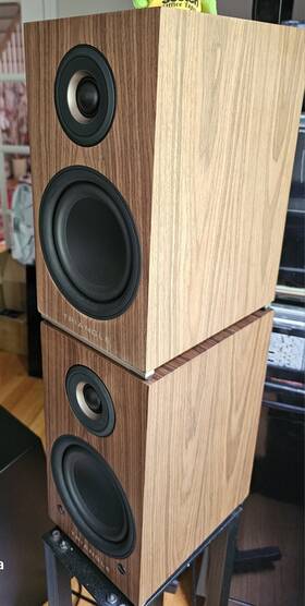 Triangle 196271325260 Audio Aio Twin Wireless Bluetooth Wi-fi Speaker Pair Oak