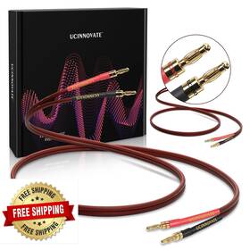 B0cghv3w8h Ucinnovate 2 Pack 9.8ft/3m 14 Gauge Speaker Cable With Banana Plugs Pure Copper B0cghv3w8h Ucinnovate 2 Pack 9.8ft/3m 14 Gauge Speaker Cable With Banana Plugs Pure Copper