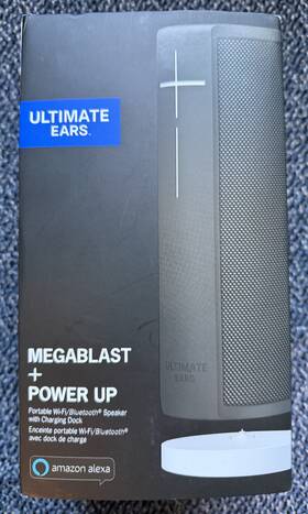 Ultimate Ears 097855134394 Ue Megablast Portable Waterproof Wi-fi And Bluetooth Speaker With Alexa Graphite