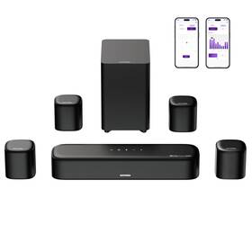 7.1ch Ultimea 978897882143 Sound Bar With Dolby Atmos Surround System For Tv 4 Surroun