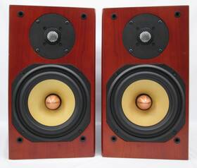 Au162 Unisound Pair Of Bookshelf Speakers - Red Cherrywood