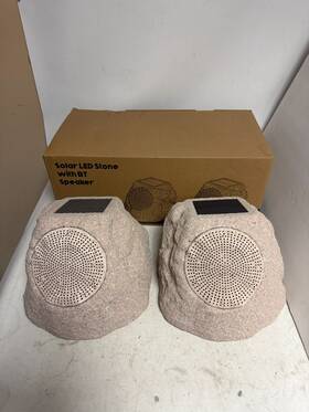 Pl-24074x Uuffoo Rock Speaker - Solar Powered Pair
