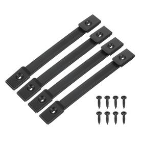 Uxcell 679134364236 9.7 Inch Speaker Handle Spring Steel With Screw Black 4pcs