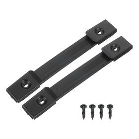 Uxcell 679134364304 6.5 Inch Speaker Handle Spring Steel With Screw Black 2pcs