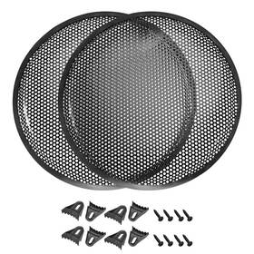 A19032800ux0282 Uxcell 2pcs 15 Inch Speaker Waffle Grill Metal Mesh Subwoofer Guard Protector