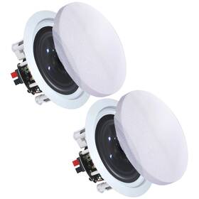 Vaiyer 060825130400 Pair Of 5.25 Inch 350 Watts Per Ceiling Speakers For Home Theater Sys