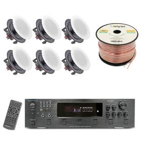 Kth12x54 Vaiyer Home Theater System Kit 6-channel 6000 Watts 6.50 Inch 6 Qty 16awg 250 Ft